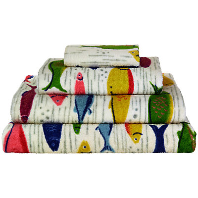 Cath Kidston River Fish Towels Multi